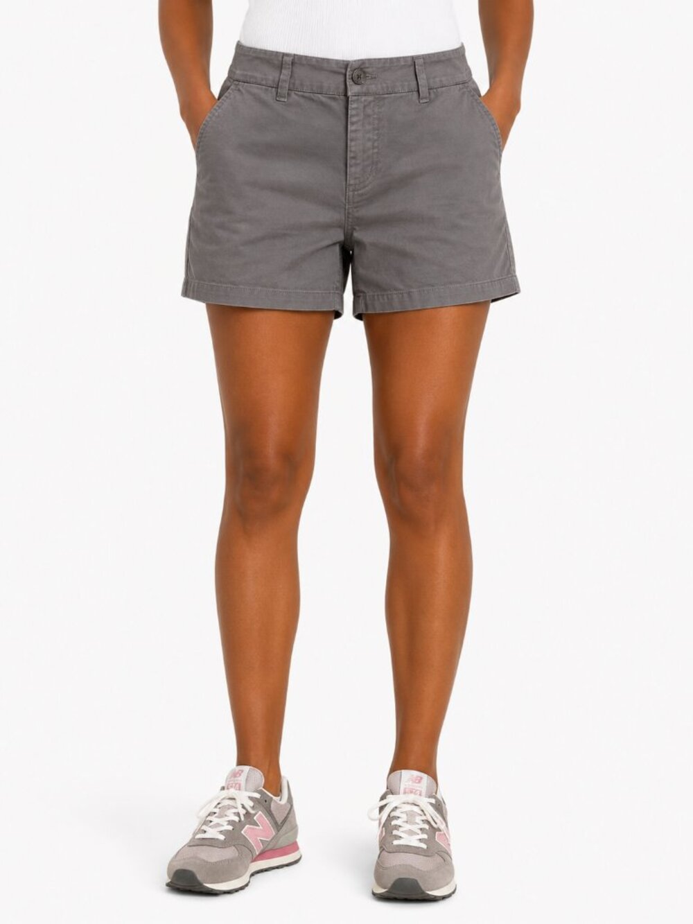 LOFT Outlet Gray Curvy 6" Shorts Size 8